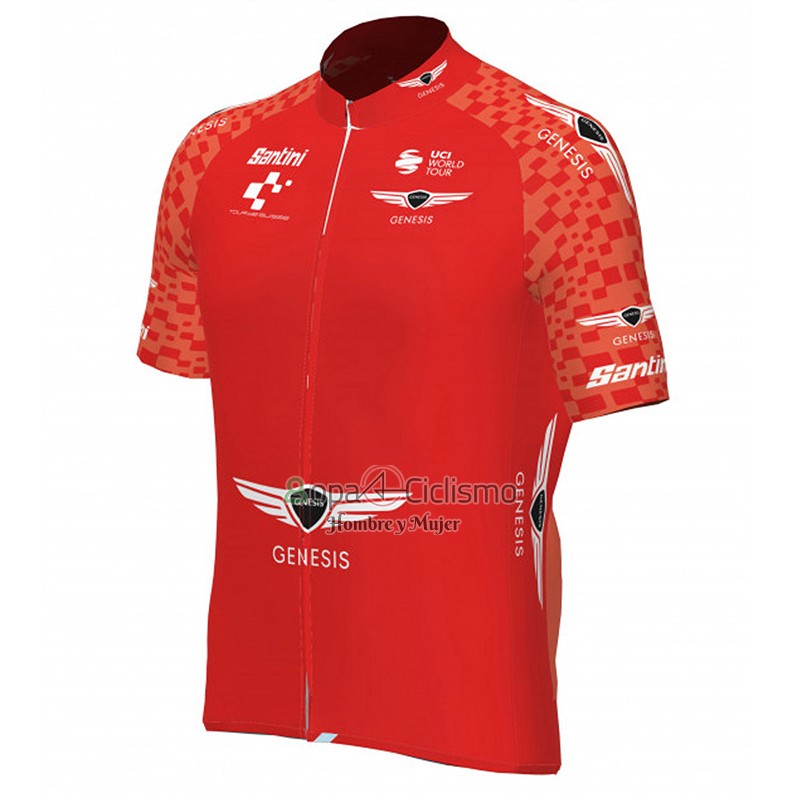 Tour de Suisse Ropa Ciclismo Culotte Corto 2023 Hombre Mangas Cortas Rojo